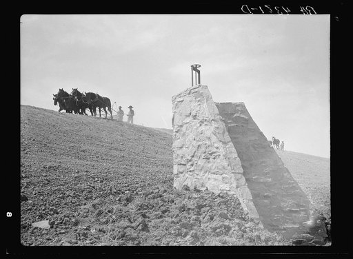 Construction of stock water dam. Dawes County, Nebraska
