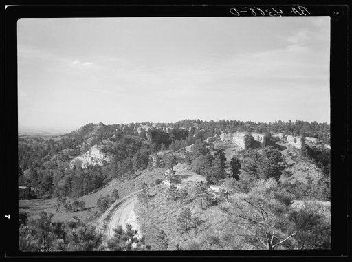 Proposed site for scientific study camp. Ash Creek Canyon, Pine Ridge project, Nebraska