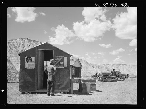 United States Resettlement Administration workcamp. Badlands National Park extension, South Dakota