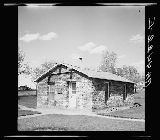 Sod house built as memorial to pioneers of Box Butte County, Nebraska