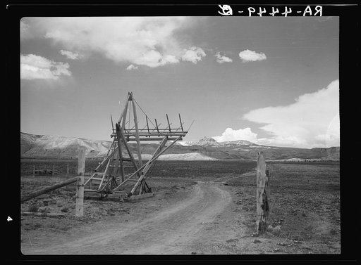 Hay stacker. Dubois, Wyoming