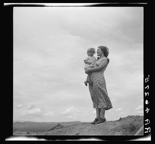 Children of family living on grazing land project. Oneida County, Idaho