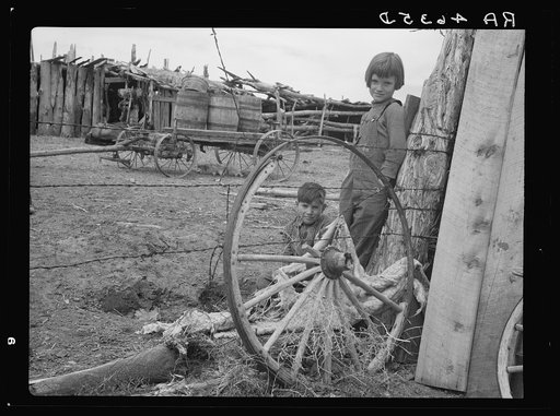 Children of submarginal farmer. Oneida County, Idaho