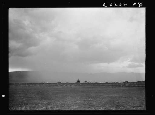 Dust storm over Holbrook, Idaho