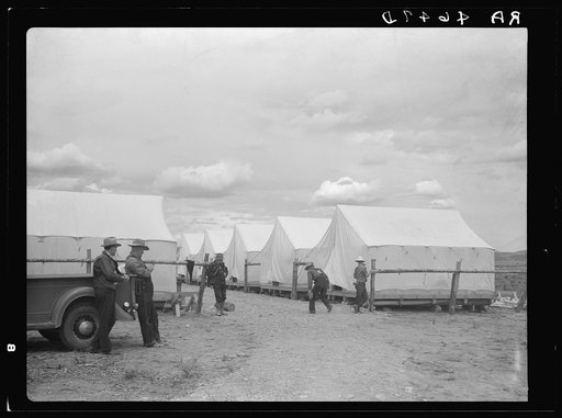 Resettlement Administration workcamp. Oneida County, Idaho