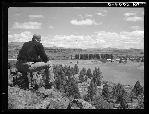 A fertile irrigated valley is rare in the rimrock country of central Oregon
