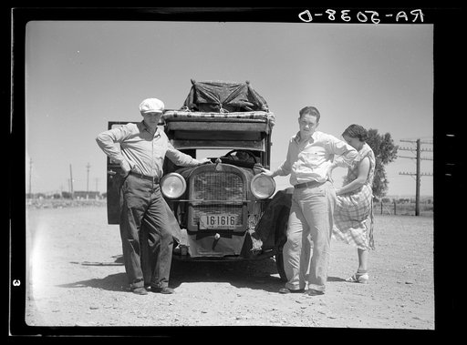 Drought refugees from Glendive, Montana, leaving for Washington