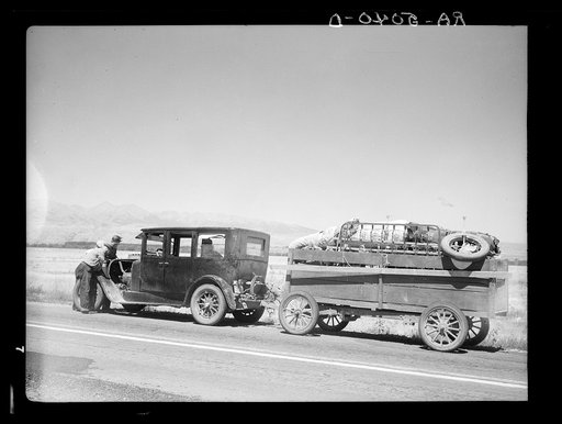 Drought refugees from South Dakota. Montana