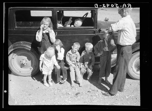 Drought refugees from Bowman, North Dakota. Montana
