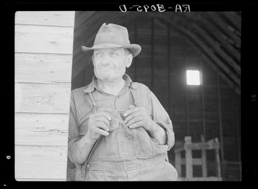 Farmer of the drought area. Beach, North Dakota