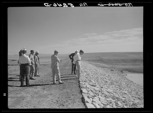 Drought committee inspects dam at Rapid City, South Dakota. President's report