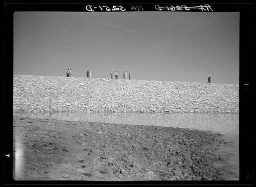 Stock water dam. Chadron, Nebraska