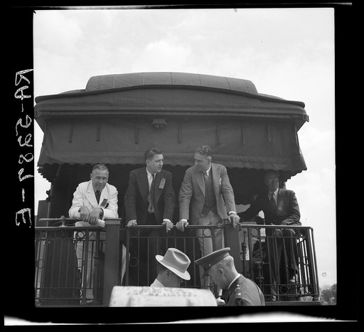 Dr. Tugwell at reception for President Roosevelt. Bismarck, North Dakota