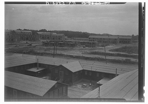 Houses under construction. Greenbelt, Maryland