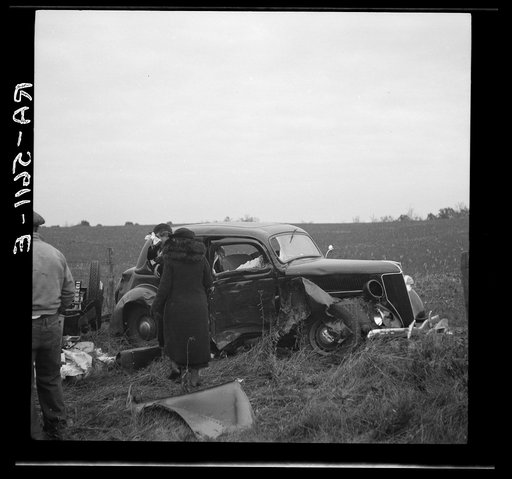 An automobile accident on the U.S. 40 between Hagerstown and Cumberland, Maryland