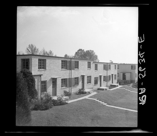 Completed houses. Greenbelt, Maryland