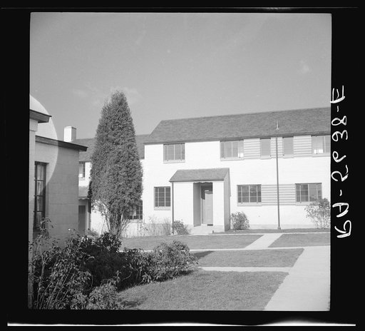 Completed houses. Greenbelt, Maryland