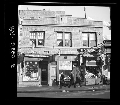 Store at which Mrs. Hotchfield does her shopping. Washington Avenue, the Bronx, New York