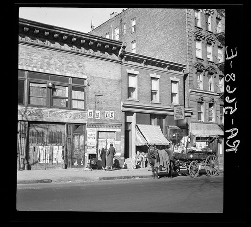 Scene from the Bronx tenement district from which many of the New Jersey homesteaders have come. New York