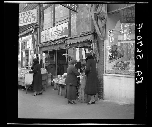Scene along Bathgate Avenue in the Bronx, New York, a section from which many of the New Jersey homesteaders have come