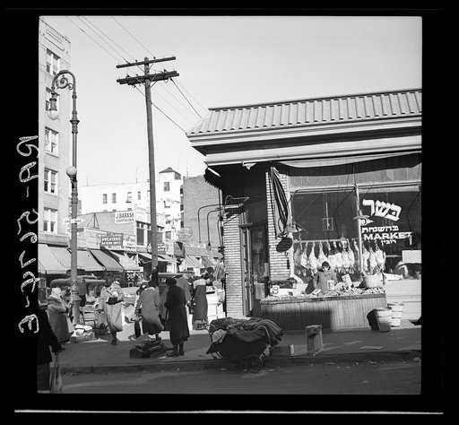Scene along Bathgate Avenue in the Bronx, a section from which many of the New Jersey homesteaders have come, New York