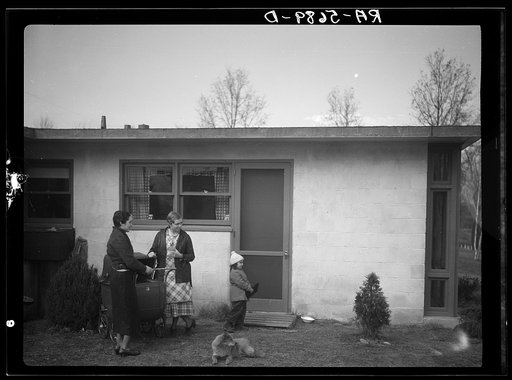 Scene at the New Jersey Homesteads cooperative. Near Hightstown, New Jersey