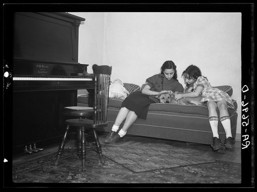 Some of the homesteaders at the New Jersey Homesteads. Hightstown, New Jersey