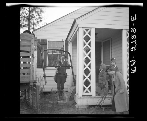 W.R. Hubbard and family moving into their new home on the Penderlea Homesteads, North Carolina