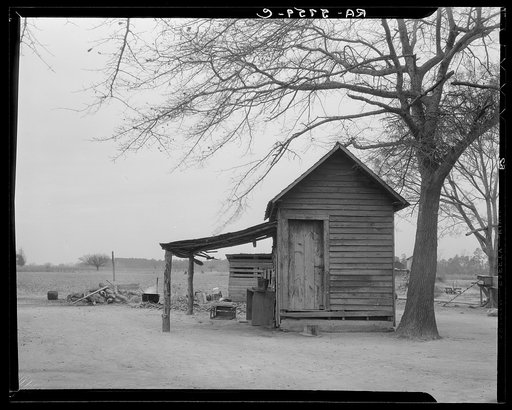 Storehouse on Bert Thompson's farm. Tract number 267. Wayne County, North Carolina