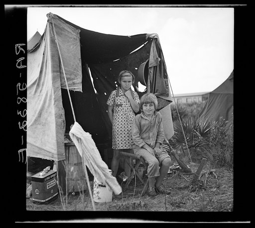 Two children of a migratory fruit worker. Deerfield, Florida