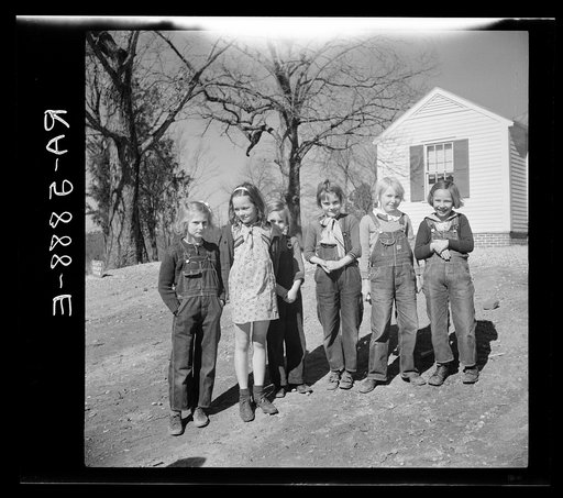 Some of the children who are now residents of the Palmerdale Homesteads, Alabama
