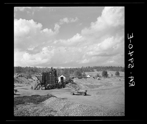 Slagheap being used as construction material at Slagheap Village, Alabama