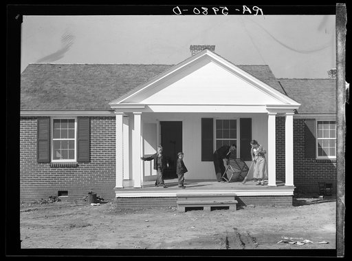 The new house now occupied by the Cherser family at Greenwood Homesteads, Alabama