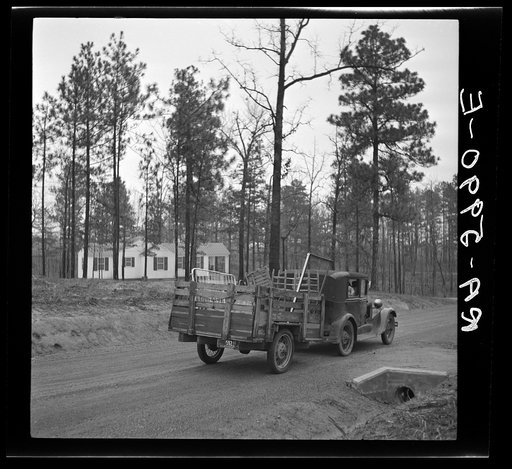 Mr. Eargle, with household in trailer, drives into Gardendale Homesteads, Alabama