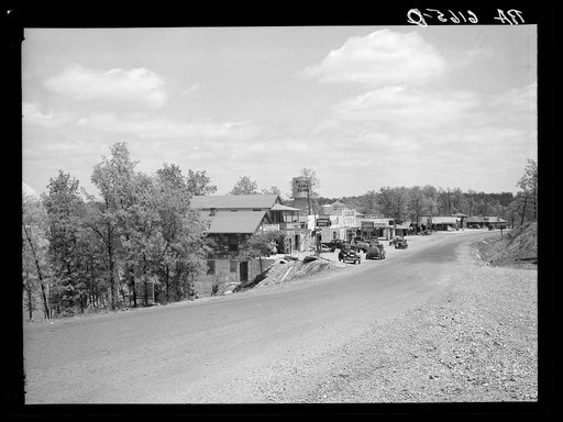 View of Lake of Ozarks settlement. Missouri