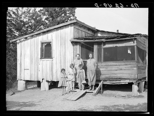 A sharecropper's family in Mississippi County, Missouri