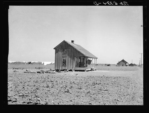 Negro sharecropper's shack. Near West Memphis, Arkansas