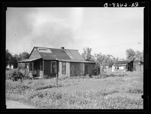 Poorer houses in the outskirts of Decatur, Indiana, where many of the homesteaders came from