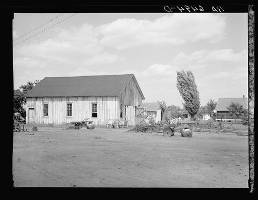 Blacksmith shop at Sunflower plantation now under option by Resettlement Administration. Near Sunflower, Mississippi