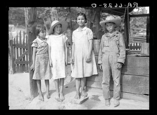 "Griffin children" of west Alabama land use demonstration project near Greensboro, Alabama