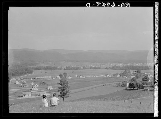 View of the Tygart Valley Homesteads. West Virginia
