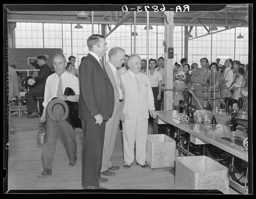 Opening of the garment factory. Hightstown, New Jersey