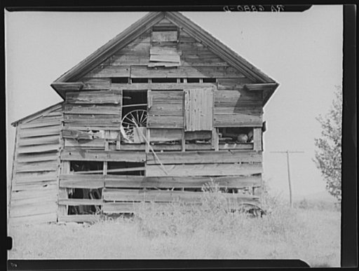 Old Vermont farm shed near Hyde Park, Vermont