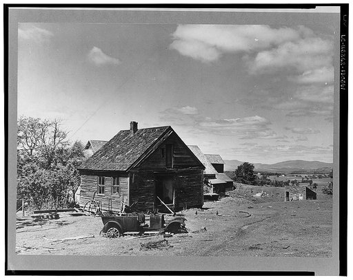Old abandoned farmhouse near Newport, Vermont