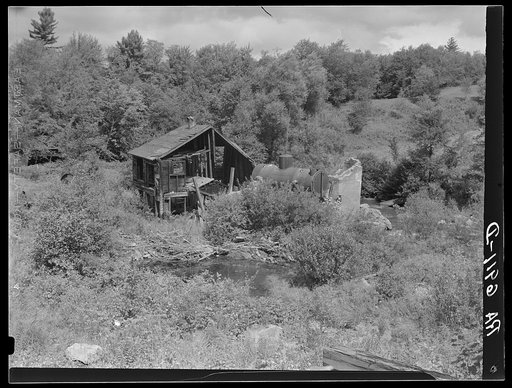 Ruins of old mill at Lowell, Vermont