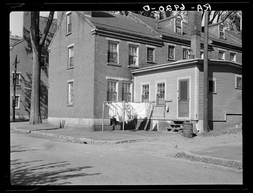 Amoskeag house on State Street. Manchester, New Hampshire