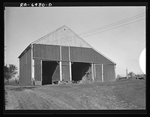 Barn on W.T. Huber's farm, Northampton Farms site. Hanoverville, Pennsylvania