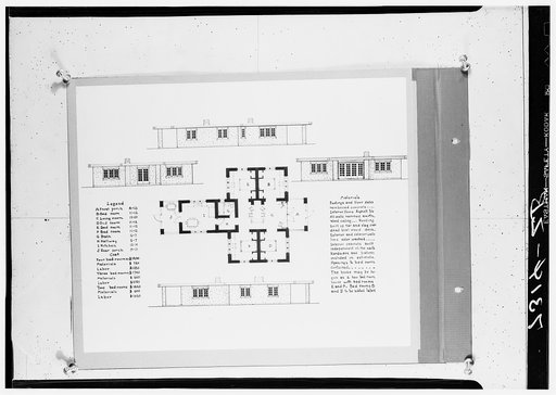 Plan of rammed earth house. Alabama