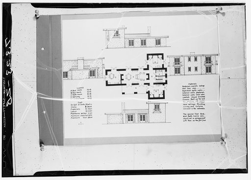 Plan of rammed earth house. Alabama