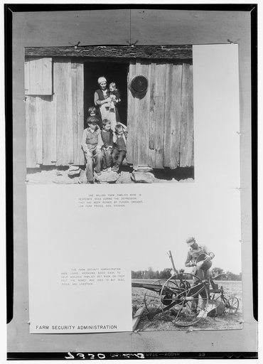 Panel of Farm Security Administration exhibit